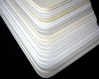 ATC Blank Cards - whites & off/whites