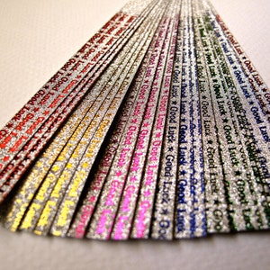 Glittery Lucky Star Strips