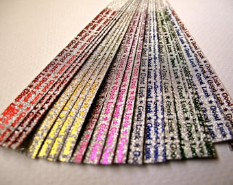 Glittery Lucky Star Strips