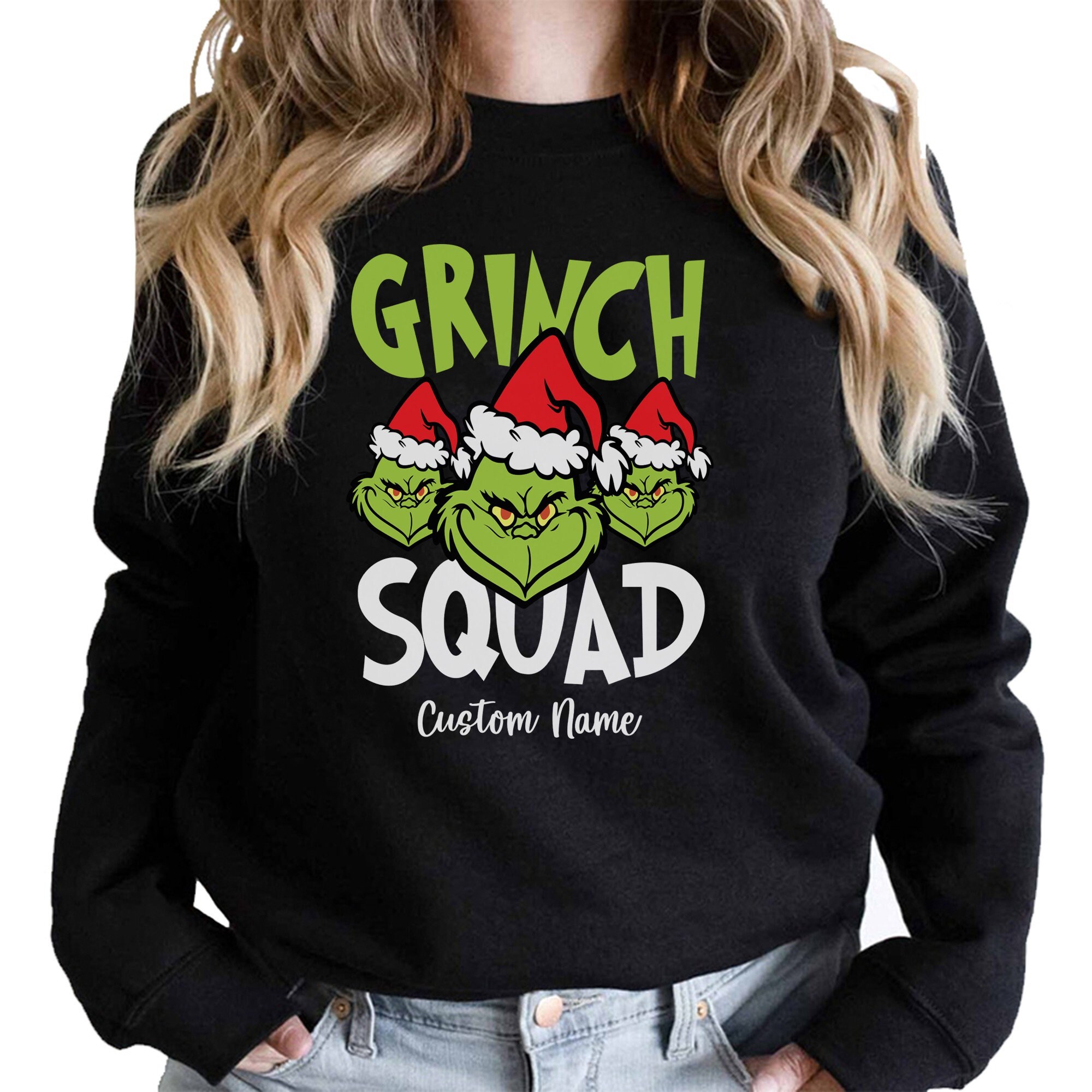 Grinch Face V Neck - Etsy