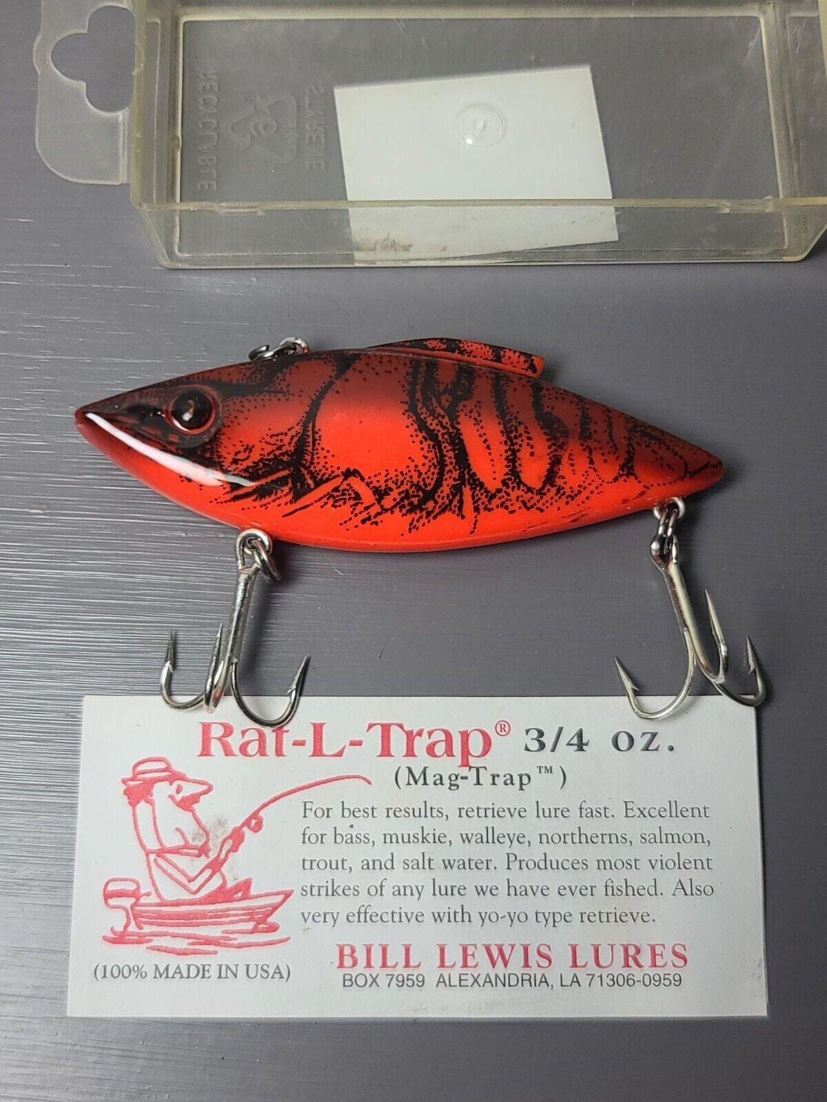 Bill Lewis Rat-L-Traps MAG-TRAP Red Crawfish / 3/4 oz