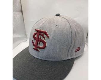 Florida State Seminoles Hat Cap New Era Fitted Size 7 1/2 59Fifty Wool Blend