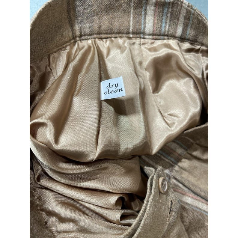 Vintage Pendleton Virgin Wool Plaid Long Skirt Matching Scarf USA Set Medium image 10