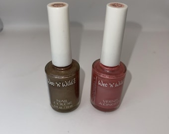 Wet N Wild 90s Nail Polish White Lid 450A 436 TF Vintage Read