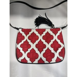 Brighton Purse Love Dove Christmas Holiday Crossbody Bag Red White Black image 10