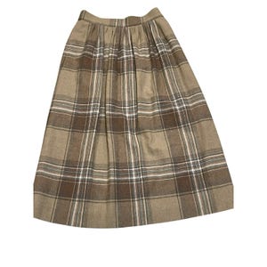 Vintage Pendleton Virgin Wool Plaid Long Skirt Matching Scarf USA Set Medium image 9