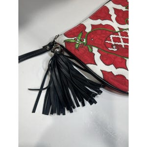 Brighton Purse Love Dove Christmas Holiday Crossbody Bag Red White Black image 3