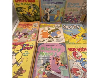 Big Little Book Collection 1970s  Children's Books Lot Of 9 Walt Disney Whitman