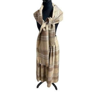 Vintage Pendleton Virgin Wool Plaid Long Skirt Matching Scarf USA Set Medium image 1
