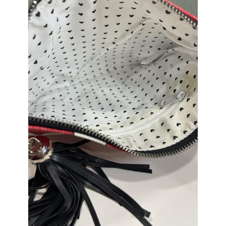 Brighton Purse Love Dove Christmas Holiday Crossbody Bag Red White Black image 5