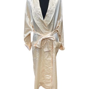 Vintage Victoria&#39;s Secret Long Robe Gold Label Sleepwear Size Small With Tie