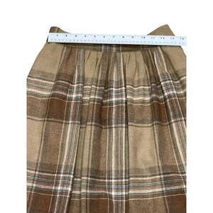Vintage Pendleton Virgin Wool Plaid Long Skirt Matching Scarf USA Set Medium image 6
