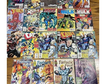 Marvel Comics 1990s Fantastic Four Cable Hulk X-men Avengers Lot Of 19