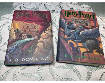 Harry Potter 1999 Book Lot Of 2 Chamber Of Secrets Prisoner Of Azkaban