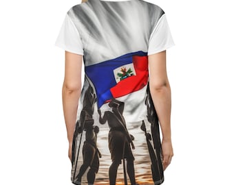 Vestido Camiseta Bandera de Haití