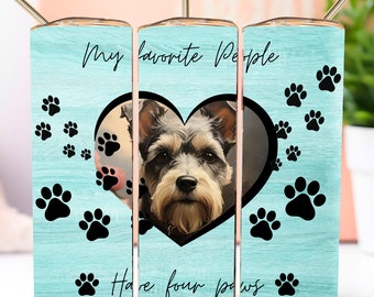 Custom Pet Tumbler Wrap Add Your Own Photo Skinny Tumbler 20 oz Wrap PNG, Dog Memorial Photo Tumbler Template, Pet Memorial Picture Tumbler