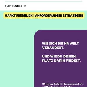 Application tips for career changers in human resources/HR in the white paper How the HR world is changing & how you can find your place in it image 1