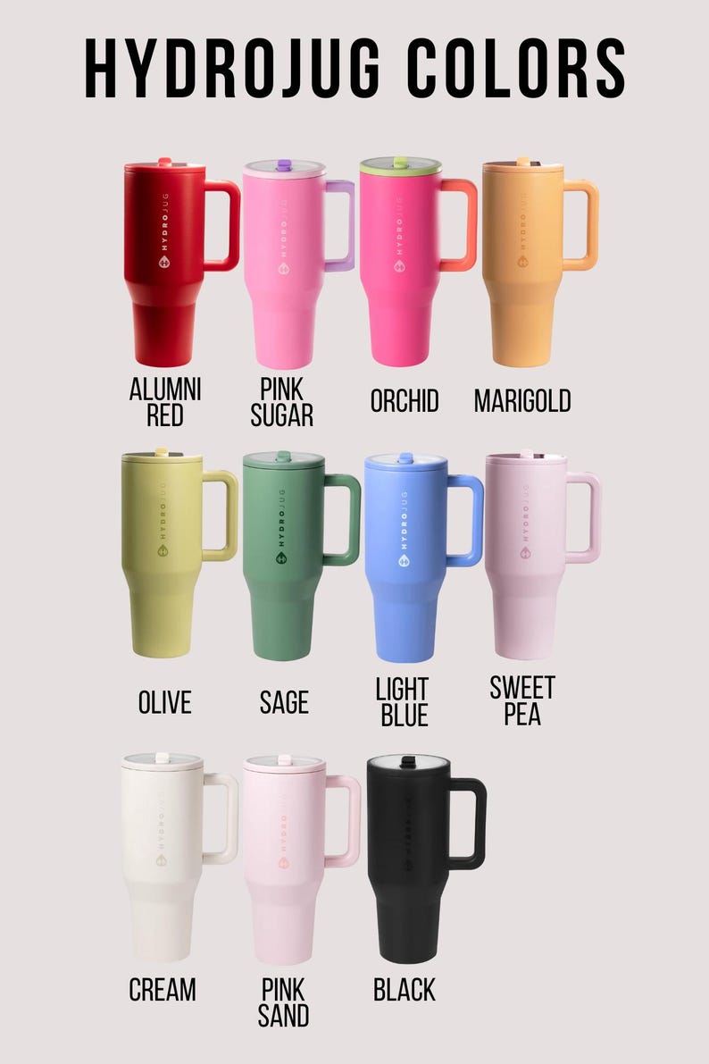 New Product* Custom Hand-painted Hydrojug Tumblers image 1