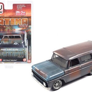 1965 Chevrolet Suburban (Weathered Rust) "Patina Series" Limited Edition to 3600 pieces Worldwide 1/64 Diecast Model Car by Auto World