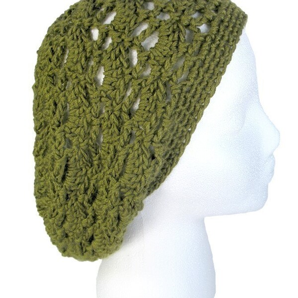PATTERN - Pineapple Coconut Slouchy Hat PDF Crochet