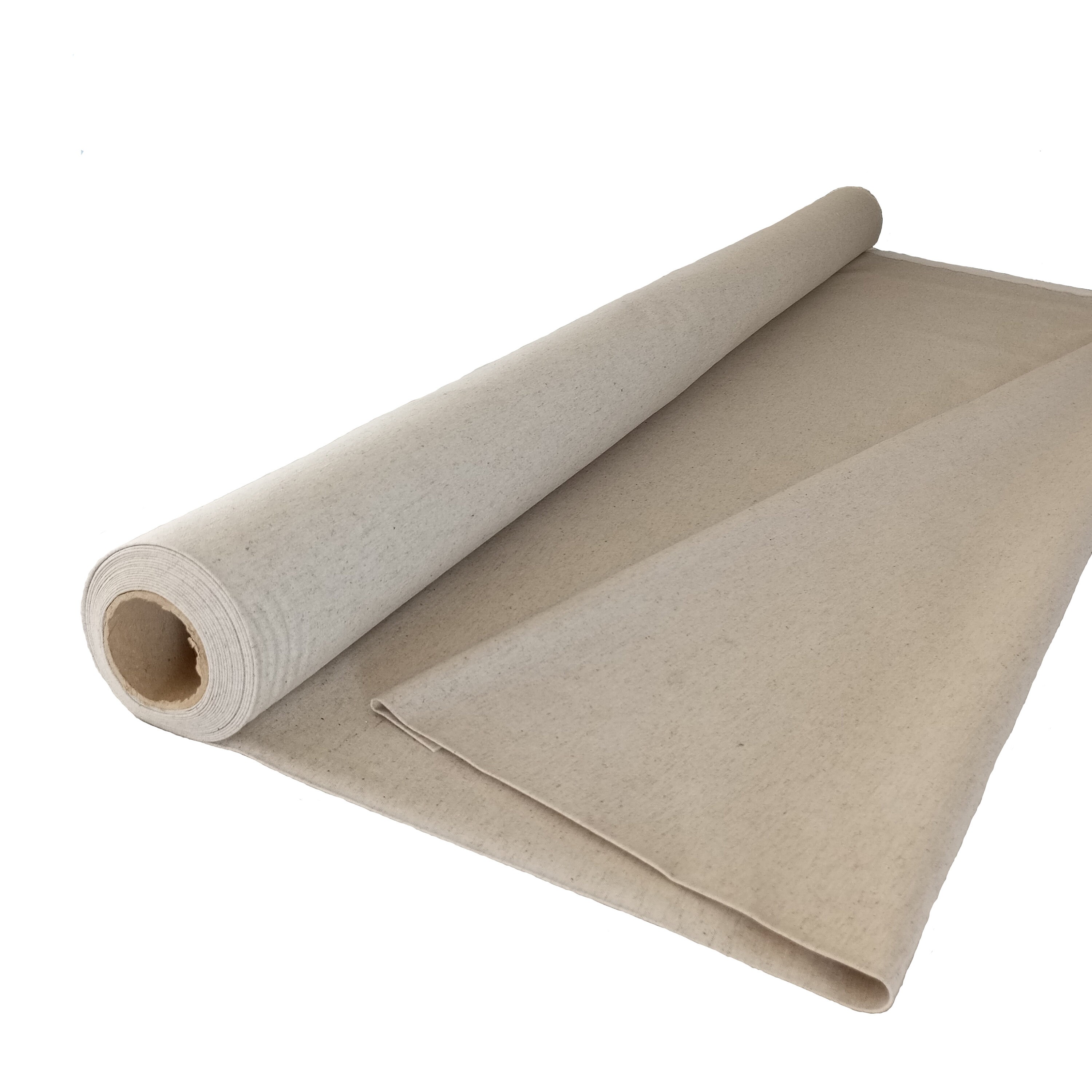 Plain canvas with thick Natural Linen cotton polyester width 2.80 per meter