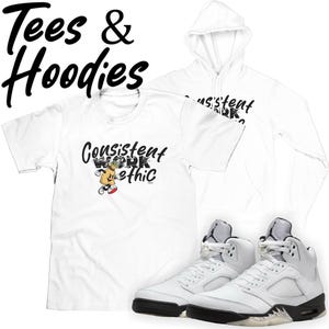 Beständiges Arbeitsethik-T-Shirt passt zu Air Jordan 5 Reverse Metallic Sneakers Hoodies Verfügbar KOSTENLOSER VERSAND