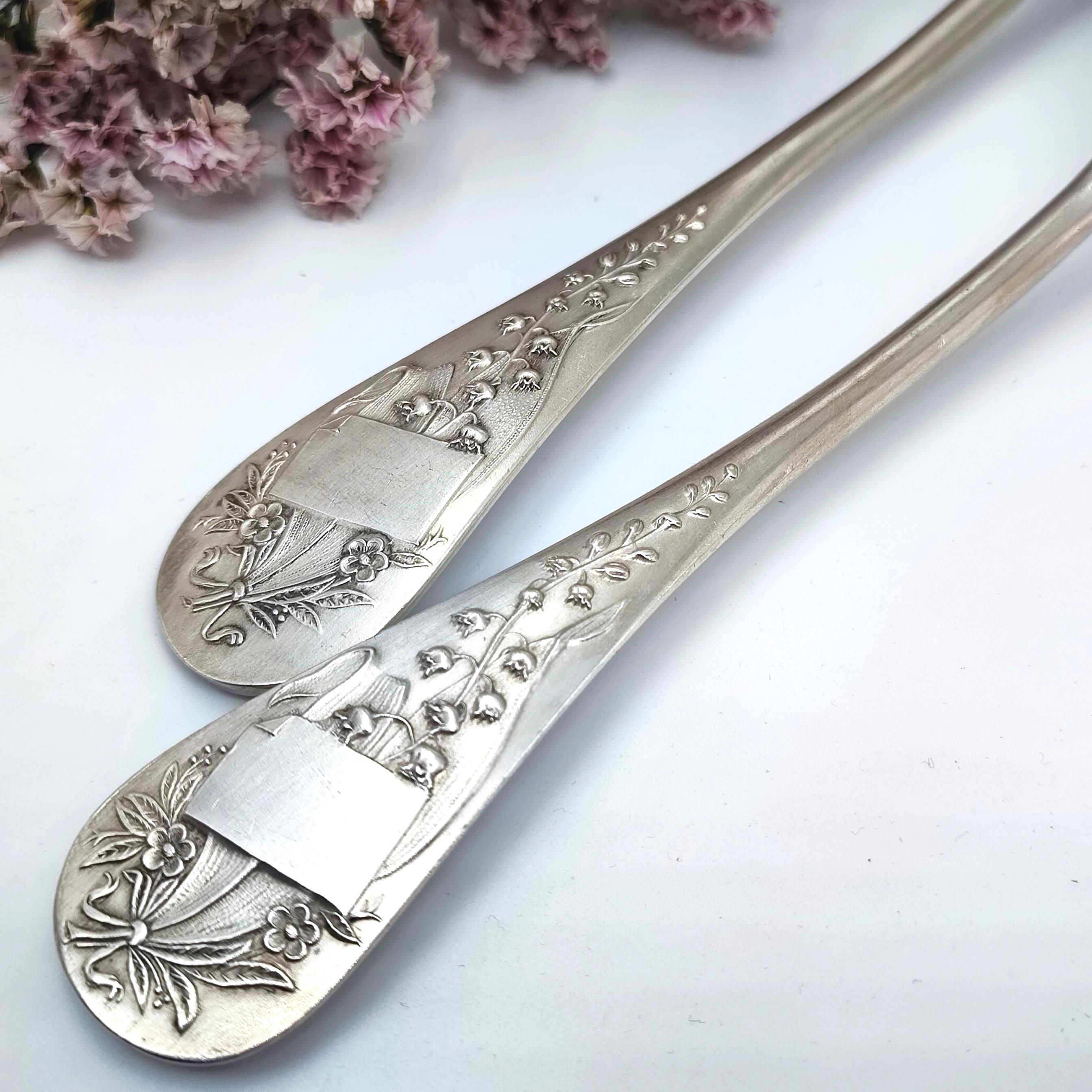 French Spoon Fork Antique Set - Etsy
