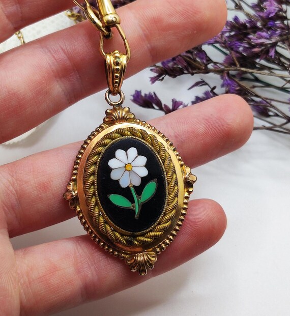 Victorian Antique Pietra Dura 19th Century Grand Tour