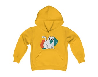 Sudadera con capucha de mezcla pesada para jóvenes