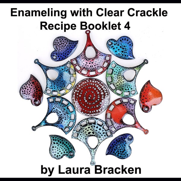Part 4 Enamel Recipe Tutorial for Crackle Clear 80 Mesh for Kiln or Torch Enameling Vitreous  Enamel