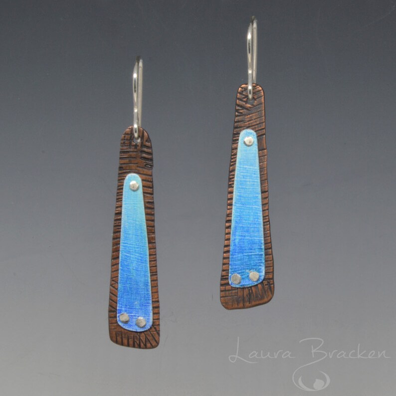 Online Workshop for Colored Pencil on Metal Earrings by Laura Bracken image 4