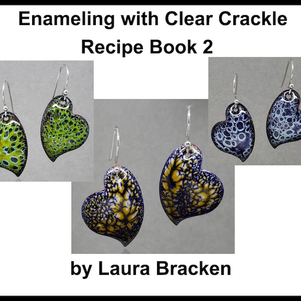 Part 2 Enamel Recipe Tutorial for Crackle Clear 80 Mesh for Kiln or Torch Enameling Vitreous  Enamel