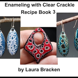 Part 3 Enamel Recipe Tutorial for Crackle Clear 80 Mesh for Kiln or Torch Enameling Vitreous  Enamel