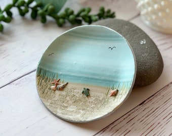 Seashore Beach Themed Sea Turtle Decorative Trinket Dish for Jewelry