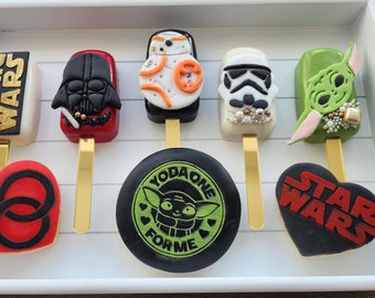 Star wars inspired cake pops