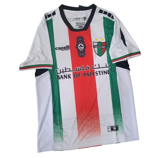 T-shirt Fc Palestino rayures premier kit 2024, T-shirt Fc Palestino, livraison gratuite édition spéciale 2024, Free Palestine, Maillot de football