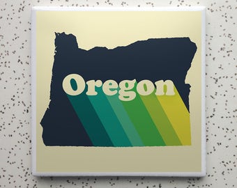 Oregon Rise Tile Coaster