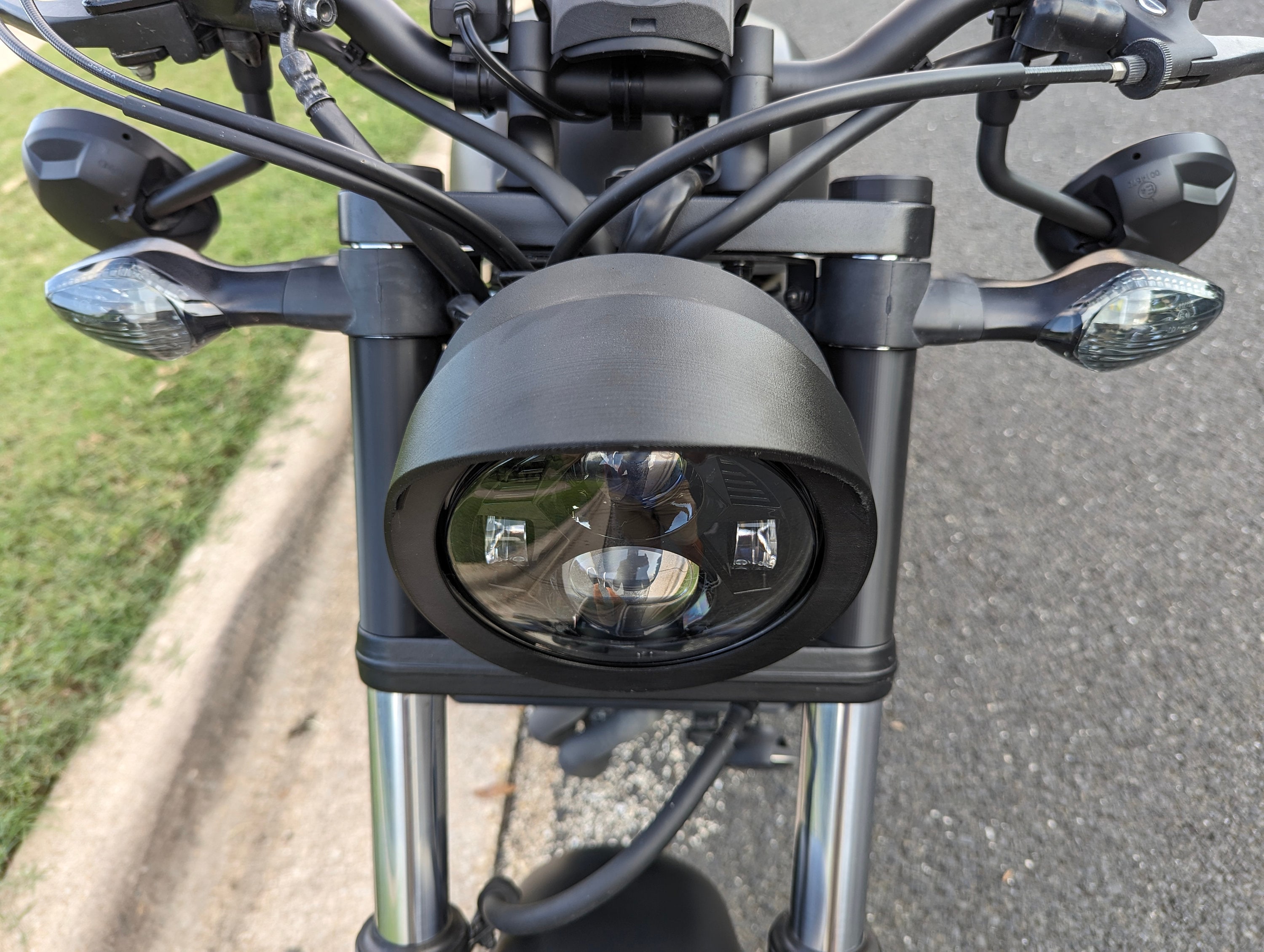 Carénage De Phare Avant De Moto, Pare-brise En Plastique Universel Noir