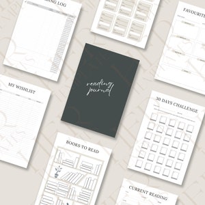 Digital Reading Journal, Reading Tracker, Reading Log, Book Tracker, Book Review, Digital Bookshelf, Reading Planner for iPad, Goodnotes