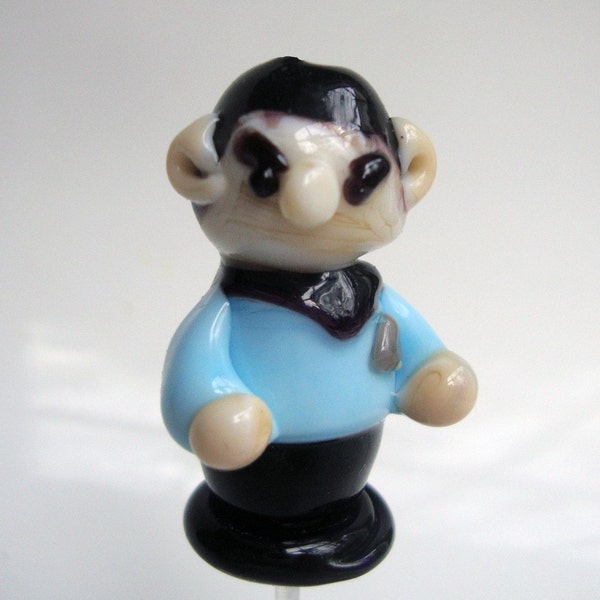 Adopt an Enterprising Vulcan...  Glass Lampwork Bead, Mini Statue or Christmas Ornament by StudioMarcy