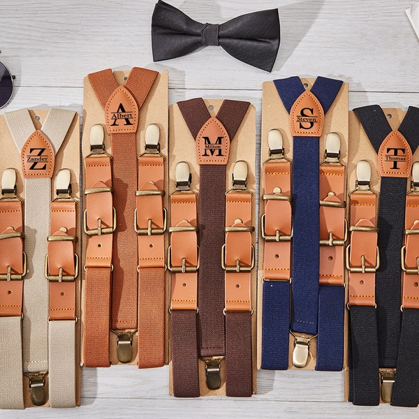 Benutzerdefinierte Hosenträger für Männer, Groomsmen Geschenke, Hochzeit Hosenträger, Groomsmen Hosenträger, benutzerdefinierte Hosenträger, Trauzeuge Geschenk, Vatertagsgeschenk