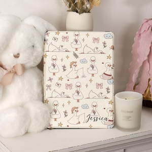 Duck Between Pages Kindle Case,Kobo case,Kindle Paperwhite 12th Gen and Kindle Colorsoft with Hand Strap,Auto Sleep Wake,Magnetic Back stand