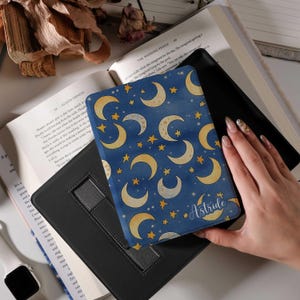 Moonlit Dreams Kindle Hülle,Kobo Hülle,Kindle Paperwhite 12th Gen und Kindle Colorsoft mit Handschlaufe,Auto/Sleep Wake,Magnetic Back,bestes Geschenk