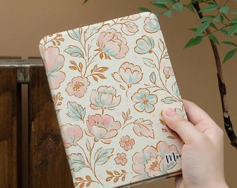 Watercolour Vintage Floral Petals Kindle & Kobo Case | Hand Strap, Magnetic Back, Auto Sleep | For Paperwhite 12th Gen | Colorsoft