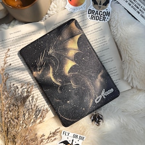 Dragon Fourth Wing Kindle Case,Kobo case,Kindle Paperwhite 12th Gen and Kindle Colorsoft with Hand Strap,Auto Sleep Wake,Magnetic Back
