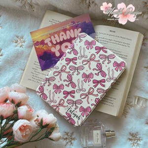 Bow Tie Sweetheart Kindle Case,Kobo case,Kindle Paperwhite 12th Gen and Kindle Colorsoft with Hand Strap,Auto Sleep Wake,Magnetic Back