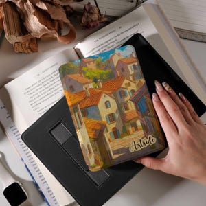 Homesickness Kobo case, Kindle Case for Kindle Paperwhite 12th Gen and Kindle Colorsoft with Hand Strap,Auto Sleep Wake,Magnetic Back