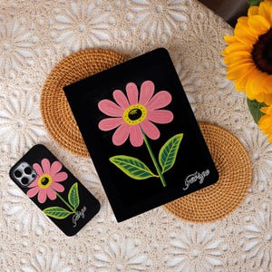 Flowers in the Dark ipad case,iPad Air Case with Pencil Holder,iPad Pro 12.9&quot; 11&quot;,ipad Mini case,ipad pro 2024