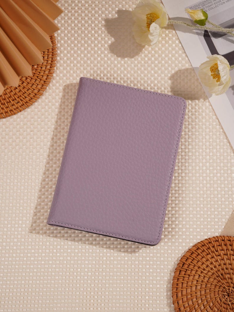 Brown Lychee Leather Kindle Case, Kindle Colorsoft Case, Kindle Paperwhite 12th, Kindle 2024 11th Case, Auto Wake/Sleep, Magnetic Back stand image 7