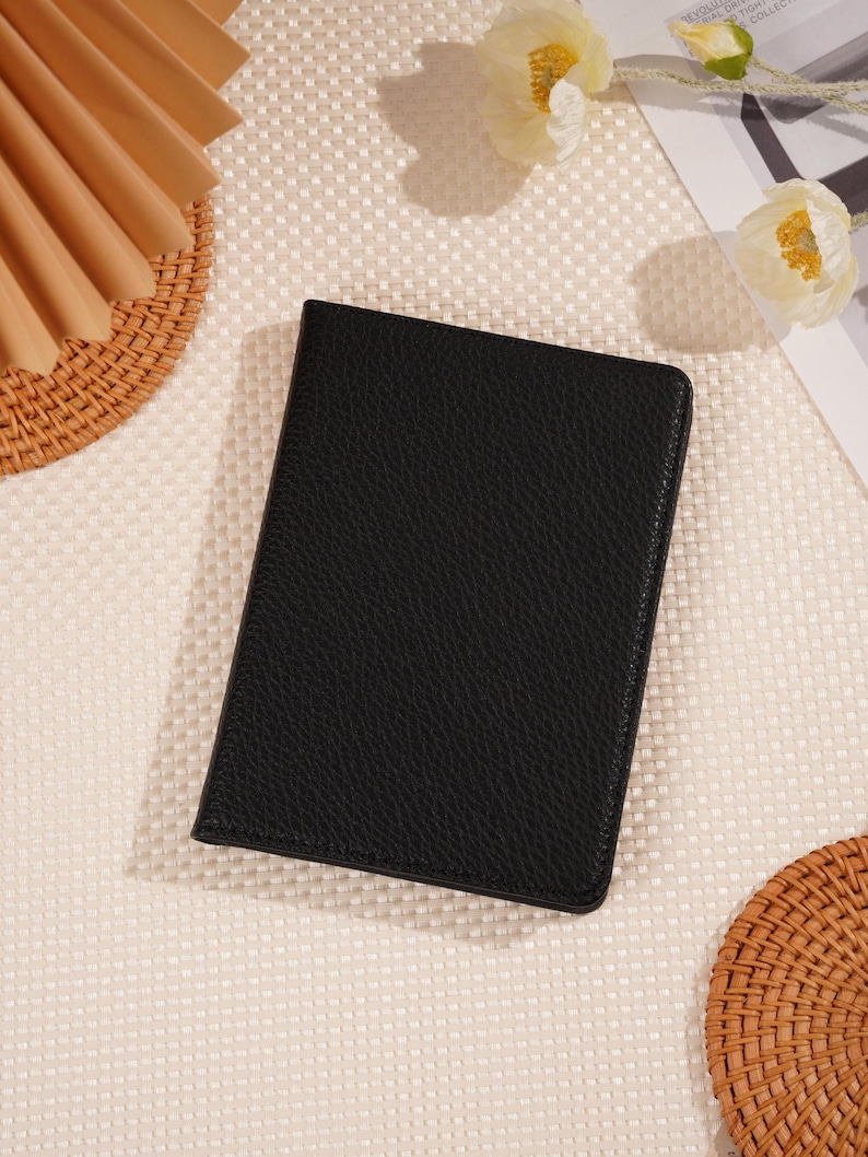 Brown Lychee Leather Kindle Case, Kindle Colorsoft Case, Kindle Paperwhite 12th, Kindle 2024 11th Case, Auto Wake/Sleep, Magnetic Back stand image 9